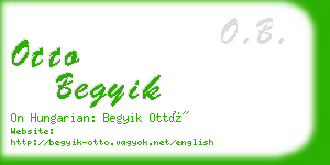 otto begyik business card